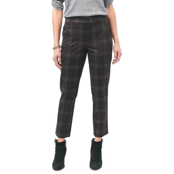 Democracy Ab Solution Pants High Rise Trouser Plaid Womens 24W Office Career - Picture 5 of 11